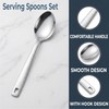4 Pack Stainless Steel Serving Spoons, 12 Inch Large Buffet