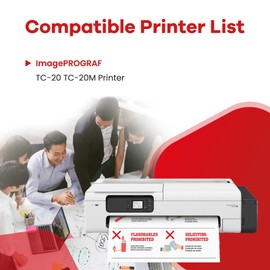 PFI-050 Pigment Ink Cartridge 70ML PFI-050 BK C M Y Replacement for Canon PFI-050 PFI050 PFI 050 Ink Bottle for ImagePrograf TC-20 TC-20M Large Format Printer Ink 4-Pack (Black, Cyan, Magenta, Yellow)