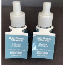 Better Homes and Gardens 2 Better Homes & Gardens SEASIDE SHOWERS Fragrance Plug Oil Refills