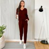 GENERICO CONJUNTO DEPORTIVO CASUAL PARA DAMA FIORE VINO CH/M