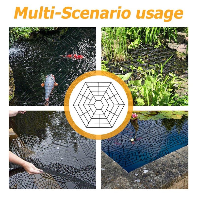 DOITOOL Six Angle Fish Protector Pond Nets 10.55X10.55 Inch Durable