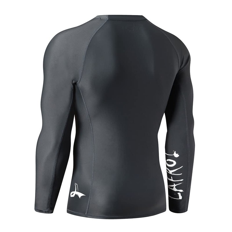LAFROI Men's Long-Sleeved UPF 50+ Compression Shirt, Rash Guard, CLYYB