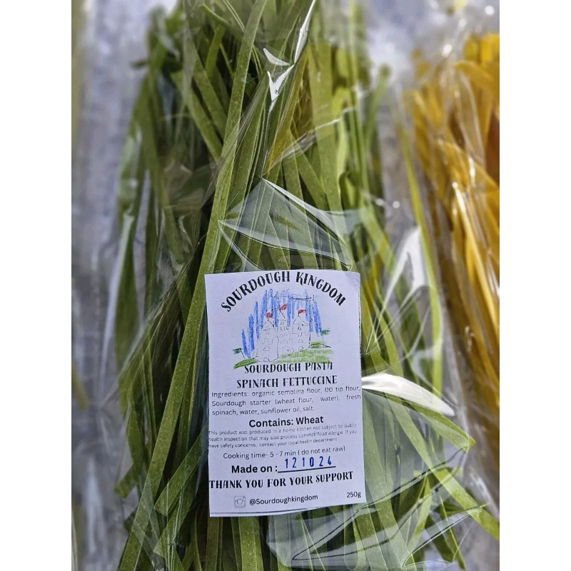 Sourdough Kingdom Pasta - Spinach Fettuccine