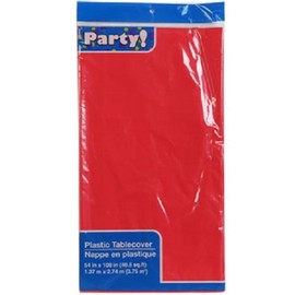 HOME GOODS RED Plastic Table Covers, 54x108" (2-pack) NEW