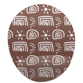 Bonamaison, Ergonomisches Mauspad mit Handgelenkauflage, Digital Bedruckt Mauspad Anti-Sehnenscheide Probleme, rutschfeste Unterseite, für Büro und Zuhause, Größe: 20x23 cm