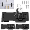 3 Lockable Security Locks, 4.76 Inch Zinc Alloy Door Bolt