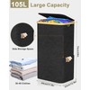 GLOWPOINT 105L Laundry Basket with Lid, Clothes Hampers for Laundry