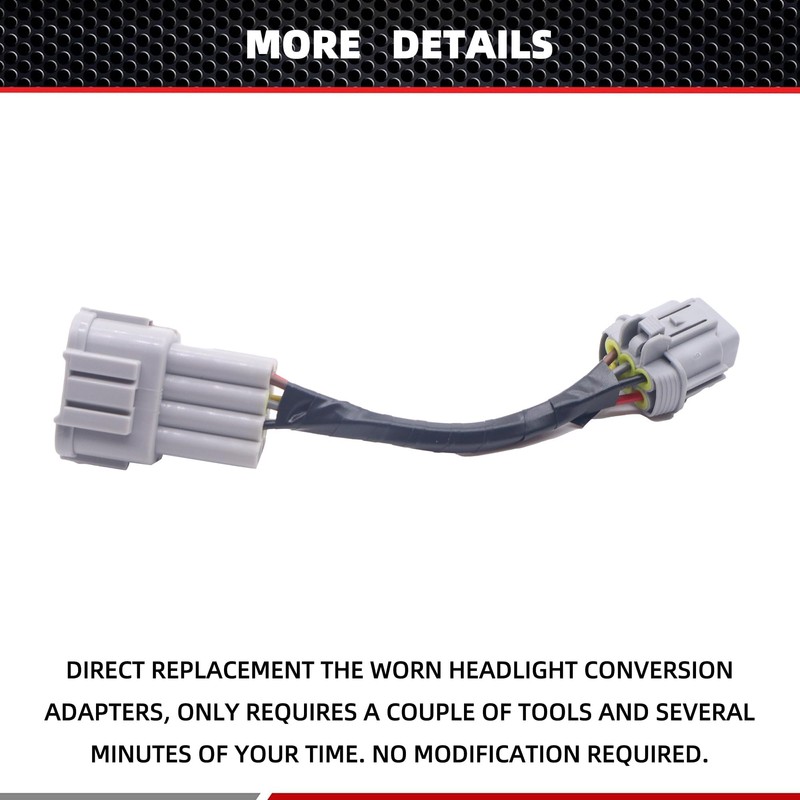 HiSport 2 adaptadores de conversión de faros delanteros compatibles con