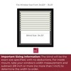 ARLO BLINDS Faux Wood Blinds with Crown Valance - 34.25"