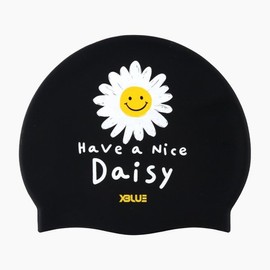 XBLUE XBL-5220 Nice Daisy Silicone Wrinkle Swim Cap / 엑스블루 XBL-5220 나이스 데이지 실리콘 링클 수모