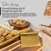 French Rolling Pin and Dough Scraper Set | Gold Bench
