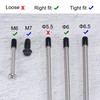 sourcing map Round Rubber End Caps 1/4 Inch (6 mm)