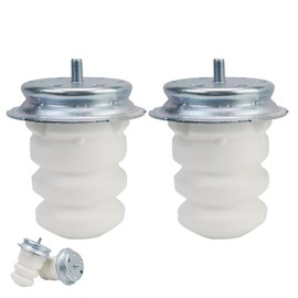 Pack of 2 Stop Buffer Leaf Spring, Stop Buffer Rubber Bearing Spring Plate, Bump Buffer Jumper, Rubber Buffer for Rear Leaf Spring, Spring Travel Limiter Stop Buffer