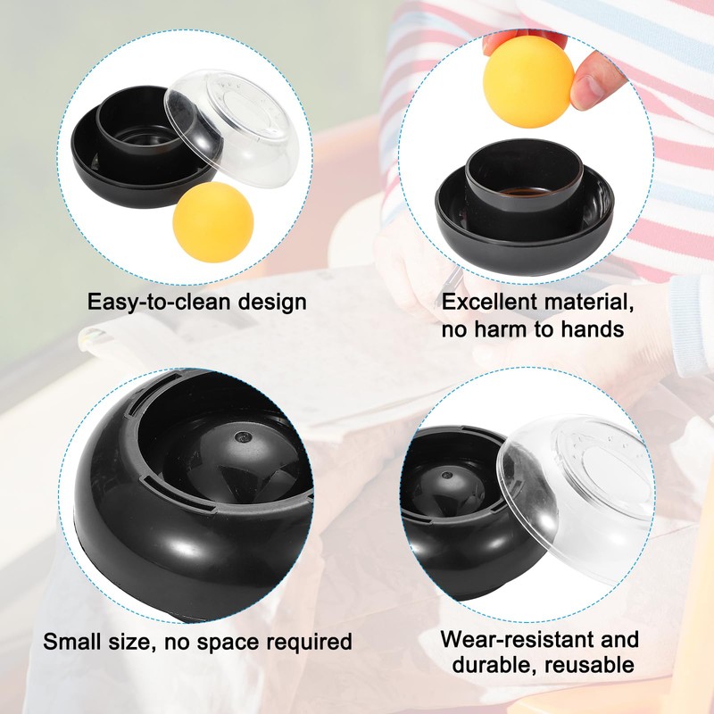 PATIKIL Fingertip Moistener, 5 Pcs 3 Inch Plastic Reusable Non-Slip