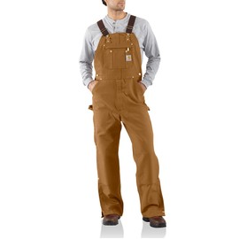 Carhartt Men's Loose Fit Firm Duck Bib Overall, Carhartt Brown, 36 x 34