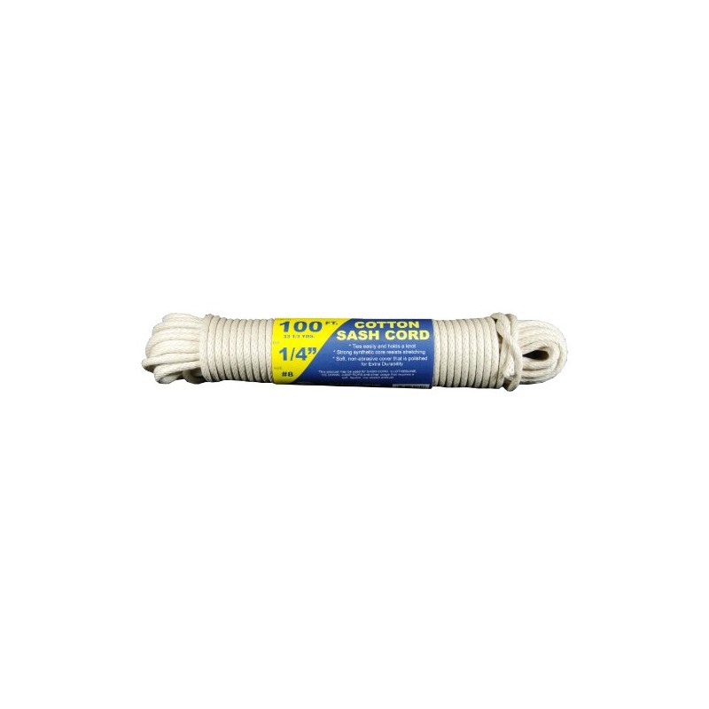 T.W Evans Cordage 46-080 Number-8 1/4-Inch Buffalo Cotton Sash Cord