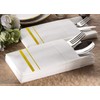 UKEENOR Servilletas desechables de tela con bolsillo integrado para cubiertos,