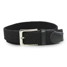 Comfortable Elastic Woven Stretch Belt - Stretchbelt - Fabric Belt - Braid with PU Leather for Women and Men -
