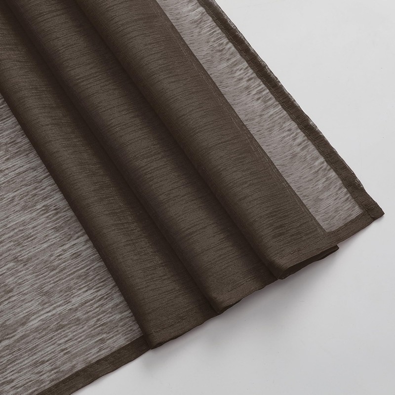 DONREN Chocolate Brown Window Scarf for Outdoor Decoration - Add