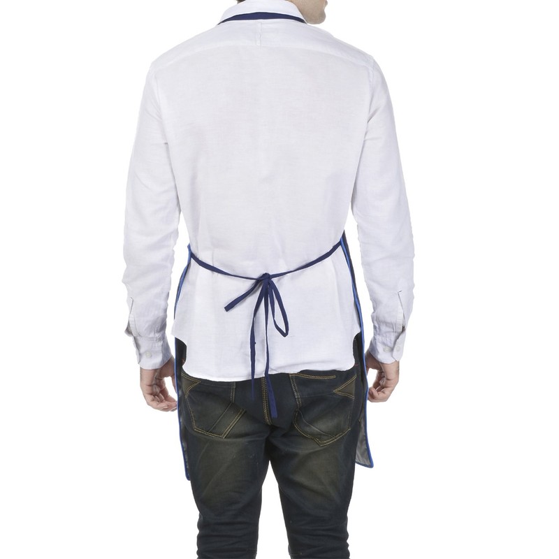 Switchon Polyester Waterproof Blue Kitchen Apron