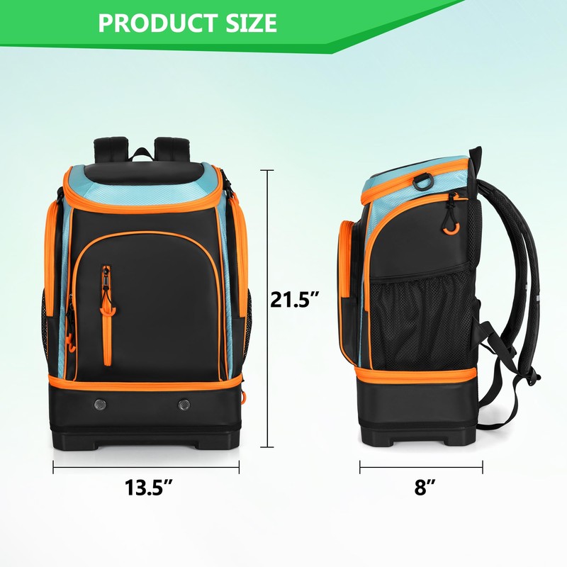 Smasrob 35L Swim Bag with Hard Shoe Compartment and 2