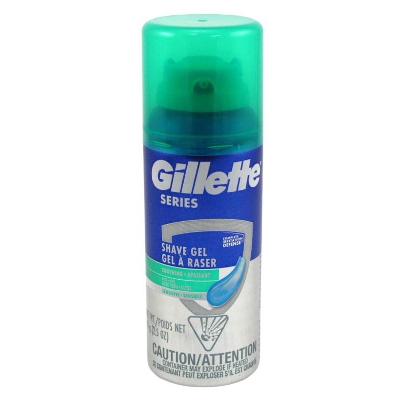 Gillette Series Shave Gel 2.5 Ounce (12 Pieces) Sensitive |