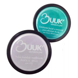 Buuk' Abraza Tu Piel Polvo Invisible Matificante De Arroz Hombre Vit B Y D + Fps