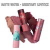 Matte Pale Pink Lipstick - Highly Pigmented, Smooth, & Waterproof,