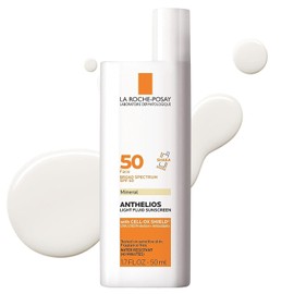La Roche-Posay Anthelios 50 Mineral Protector solar ultra ligero con SPF 50, 50 ml (1.7 oz)