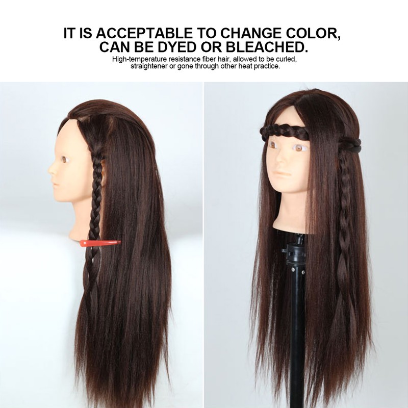 Makeup Mannequin Head Hairdresser Training Head Cosmetology Doll Head Blond