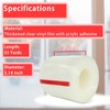 Birllaid Transparent Window Weather Sealing Tape, 3 Inch x 33