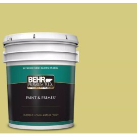 Behr Premium Plus #P350-4 Spring Grass Semi-Gloss Exterior Paint & Primer