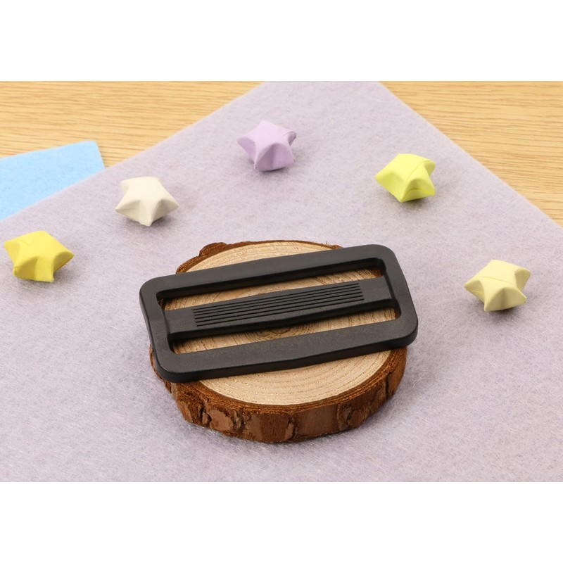 Shapenty Plastic Tri-glide Slides Button Fasteners Adjustable Webbing Triglides Slider