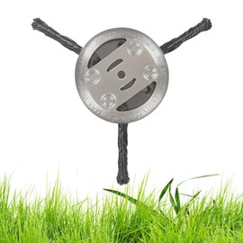 LUMOOM Stahldraht Freischneider, Unkrautbürste für Rasentrimmer, 150mm Stahldraht Rasentrimmerkopf, für Garten Effektive Moosentfernung und Unkraut (3 Köpfe)