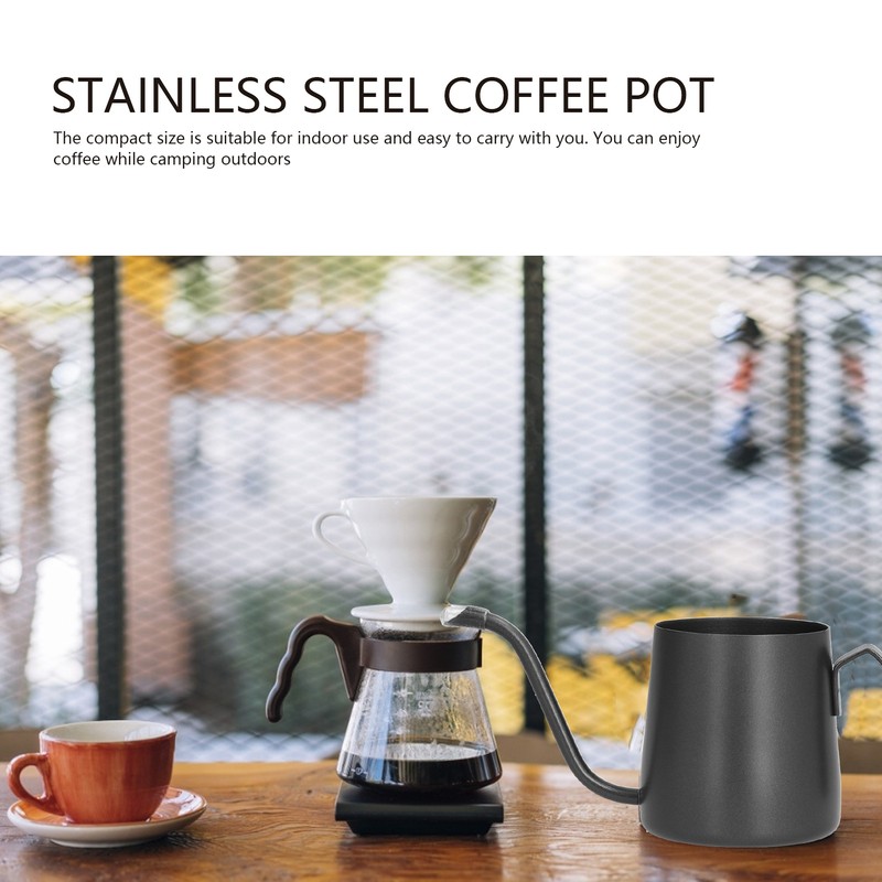 Coffee Pot Stainless Steel Long Narrow Spout Gooseneck Uncoated Tea