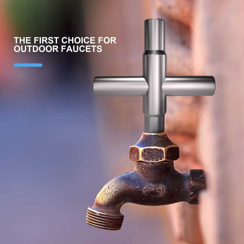 Sdstone Water Key Tool 4 Way Sillcock Key with 4