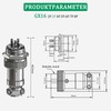 CLDIY 3 Pins GX16-3 Panel Metal mounting Round Metal Aviation