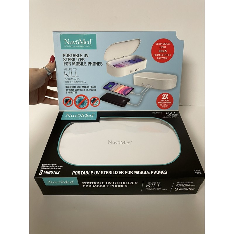 NuvōMed NEW NuvōMed Portable UV Sterilizer for Phones, Eliminate Germs