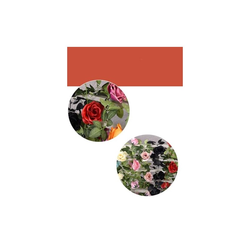 Artificial Vine Garland, Flower Rose Leaf Garland Fake Floral Wall