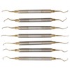 7 Pieces Teeth Plaque Remover Kit Multiple Shapes Metal Cleaning