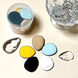 Derma Seven Mini Puff Air Cushion Container Makeup Puff Cosmetic Cushion Pact Mini Sponge Skin Color Random Quantity / 더마세븐 미니퍼프 에어쿠션 용기 포함 메이크업 퍼프 화장품 쿠션 팩트 미니 스펀지 피부 색상랜덤수량