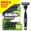Gillette Mach3 Sensitive Razors for Men, Men’s Disposable Razors, Pivoting