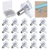 20PCS Clear 5mm Plastic Shelf Support Pegs - Locking Cabinet
