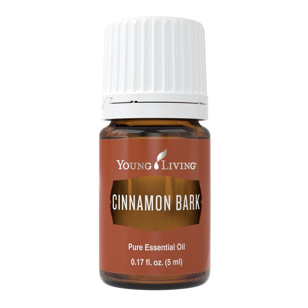 Young Living Cinnamon Bark Essential Oil 5 ml - Warm, Spicy Aroma , Cleanses Air, Skin Massage , Immune Wellness , Odor Elimination , Invigorating Aroma , Aromatic Spice