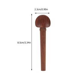 Abaodam Pack of 12 Oud Pegs Oud Accessories Replacement Parts for Oud Violin Tuning Pegs Fisheye Tuners Musical Instruments Useful Tuning Pegs for Oud Professional Tuning Pegs Mahogany