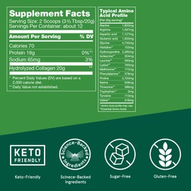 Bulletproof Bulletproof Collagen 18g Protein Powder, 8.5 oz, Unflavored