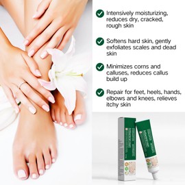 Foot Antibacterial Cream, Athletes Foot Cream, Hard Skin Remover Foot, Callus Remover for Feet, Foot Eczema Cream Adults, Hydrates and Softens Dry Feet, Repairing Cracked Heel and Itchy Feet