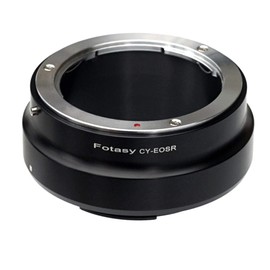 Fotasy Contax Yashica C/Y Lens to Cannon EOS RF Mount Adapter, CY EOS R Adapter, C/Y RF Ring, Infinity Focus, Compatible with Canon EOS R Mirrorless Camera EOS R RP Ra R3 R5 R6 R7 R10