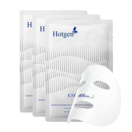 Face Sheet Mask 3 EA with Swiss Edelweiss Hydrating Collagen Facial Mask Blue Copper Peptide Hyaluronic Acid Face Masks Repairing Firming for All Skin Types