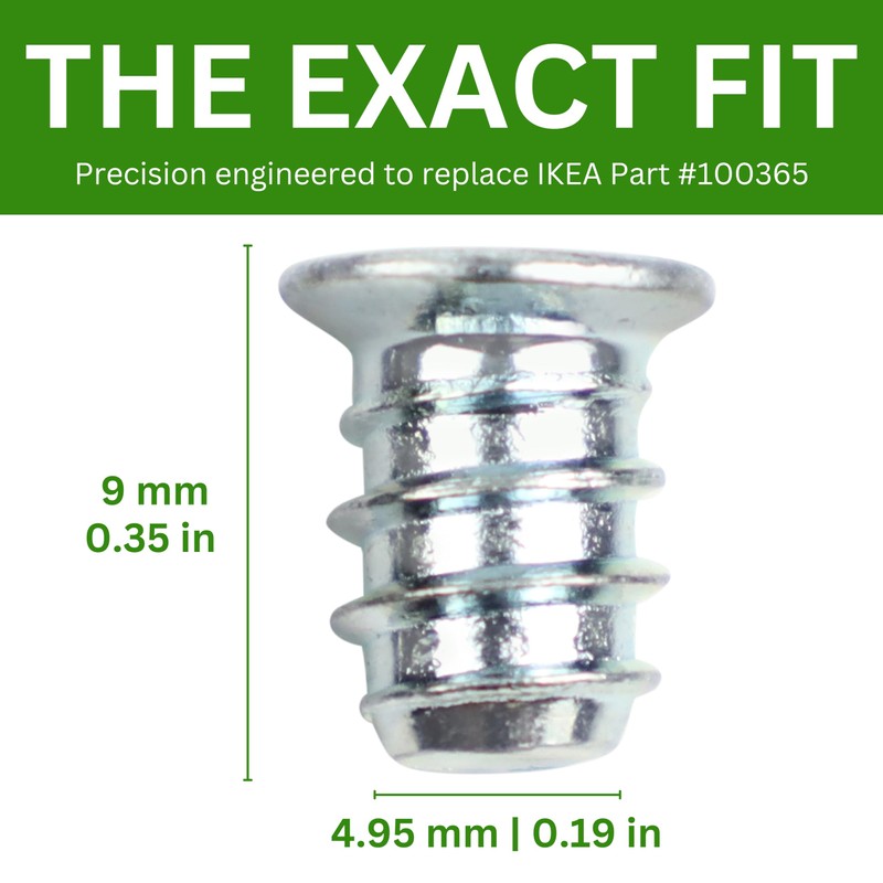 Spare Hardware Parts Drawer Screws (Replacement for IKEA Part #100365)